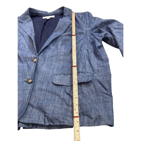 Croft & Barrow Womens Blue Blazer Jacket 1X Cotton Polyester Made In China - Picture 8 of 11